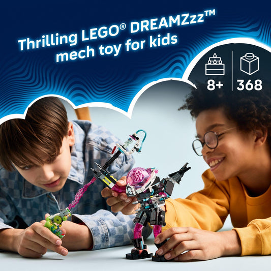 Two DREAMZzz mechs pose for epic cyber battles and imaginative play.