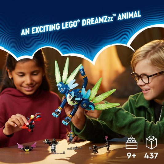 LEGO DREAMZzz Zian Cat-Owl with wings enables dynamic flight-themed play