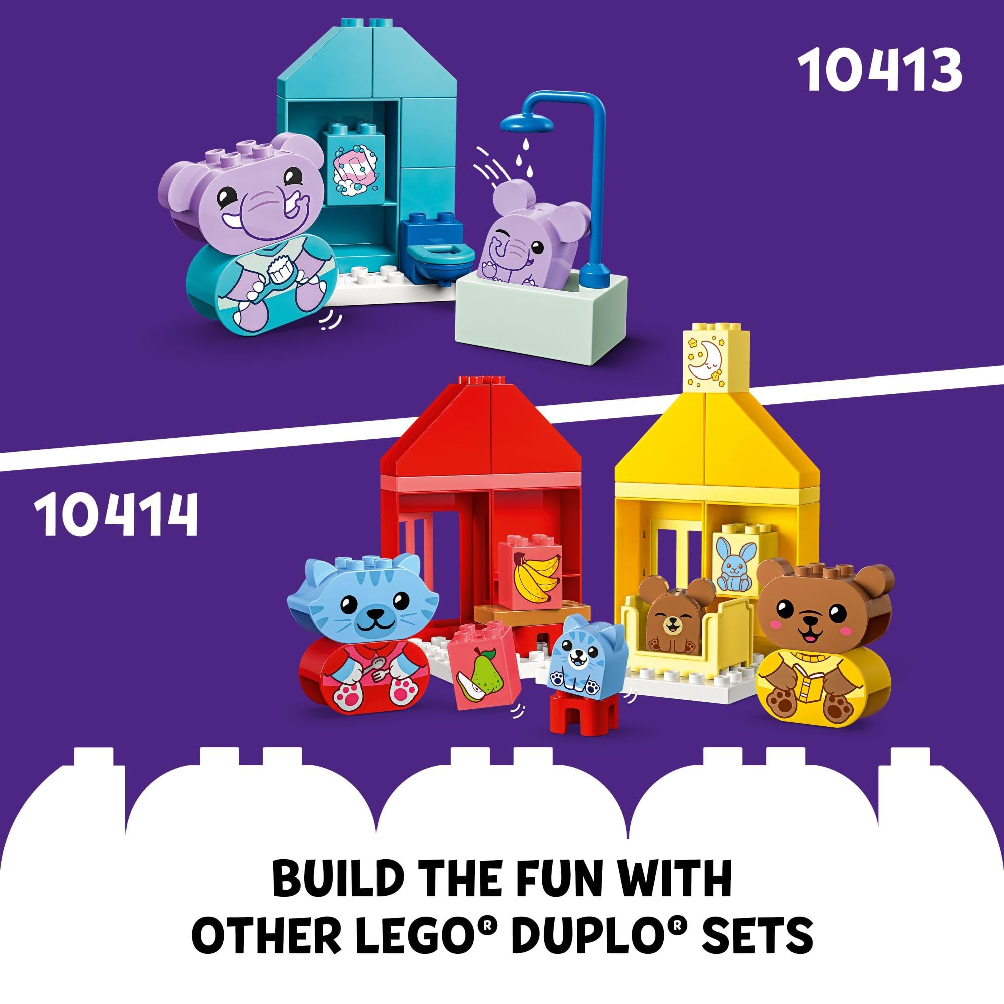 LEGO DUPLO 10414 toddler-friendly bricks support motor skill development during pretend play