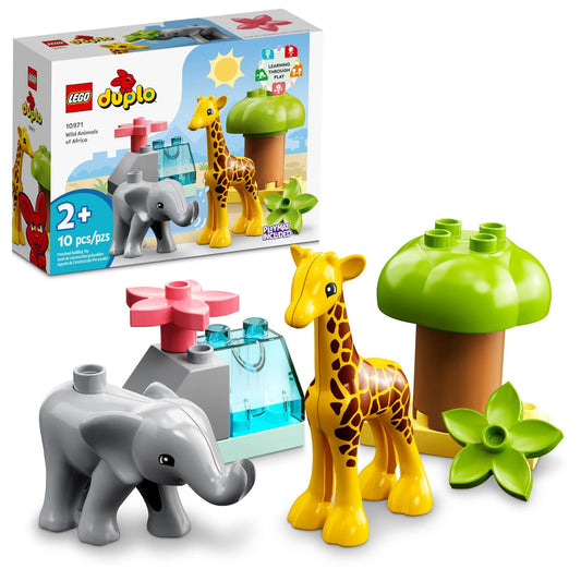 LEGO DUPLO Africa baby elephant for easy-grip toddler play