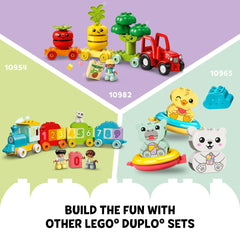 LEGO DUPLO extra bricks and build cards sparking new animal shapes