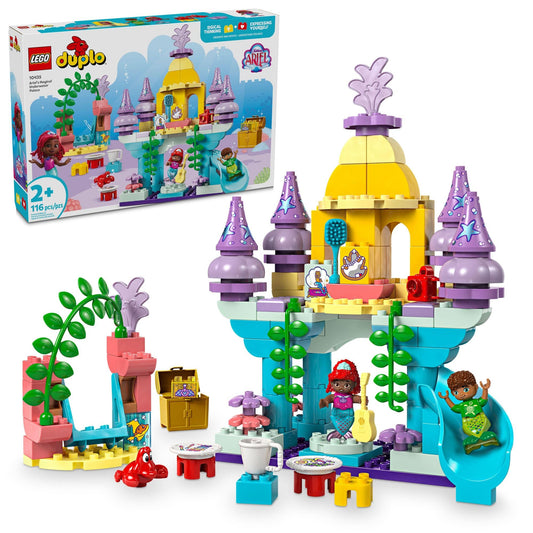 LEGO DUPLO Ariel Underwater Palace dance floor invites creative role-play.