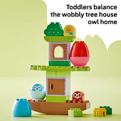 LEGO DUPLO Balancing Tree color sorting and stacking activity