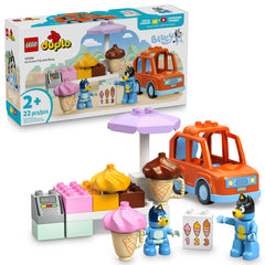 LEGO DUPLO Bluey ice cream stand image showcasing interactive pretend play and fine motor engagement.