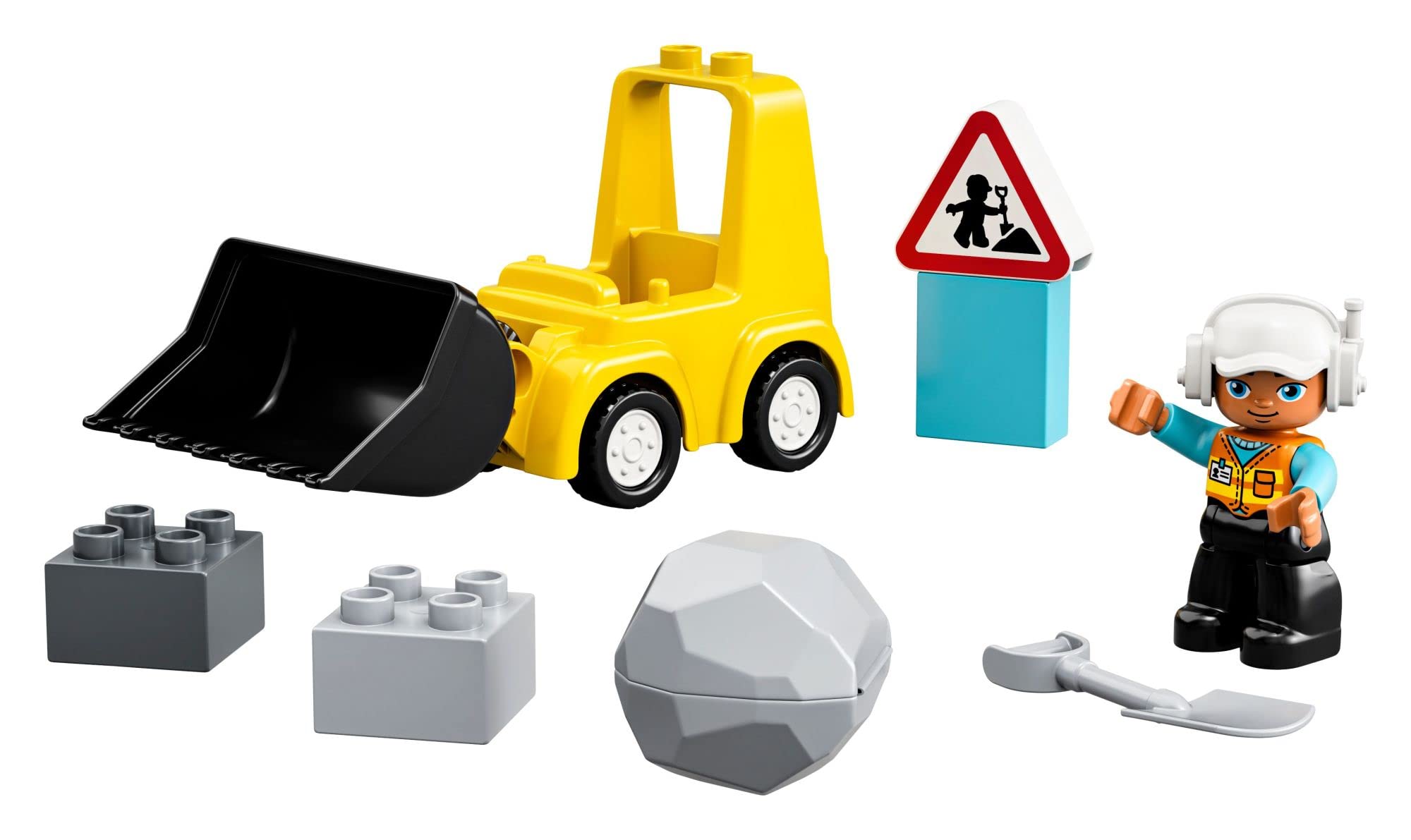 LEGO DUPLO build-site play scene for collaborative storytelling