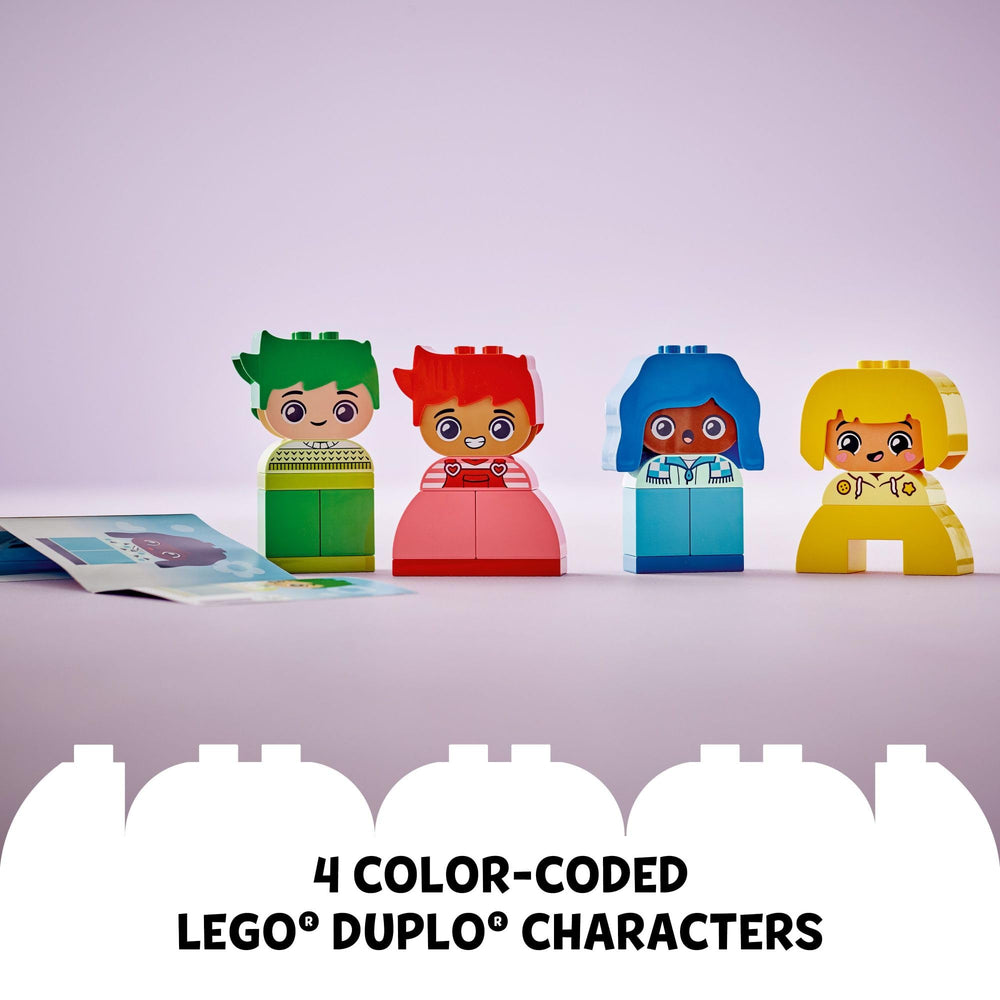 LEGO DUPLO colored wigs and clothes bricks inspire color matching and creativity
