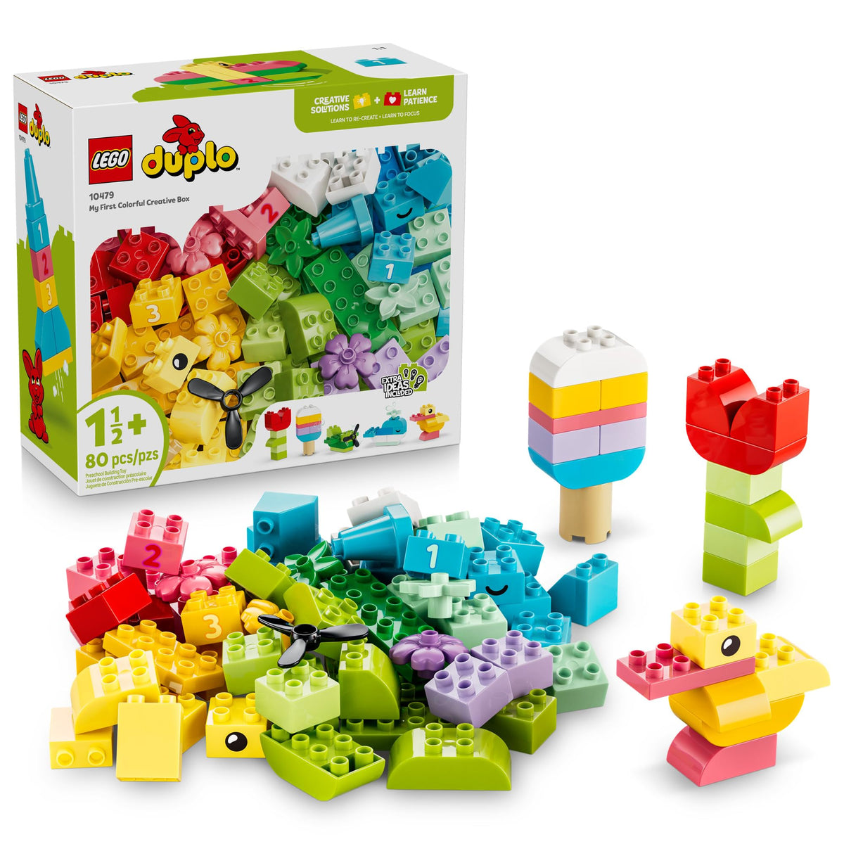 LEGO DUPLO front packaging showing set contents and age suitability to guide buyers