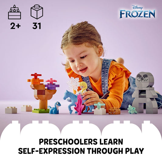 LEGO DUPLO Bruni salamander figure enhances sensory storytelling for preschoolers