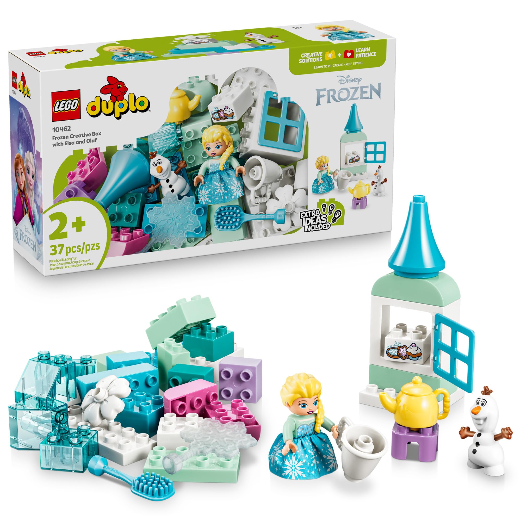 LEGO DUPLO front packaging showing Frozen set for easy gift choice