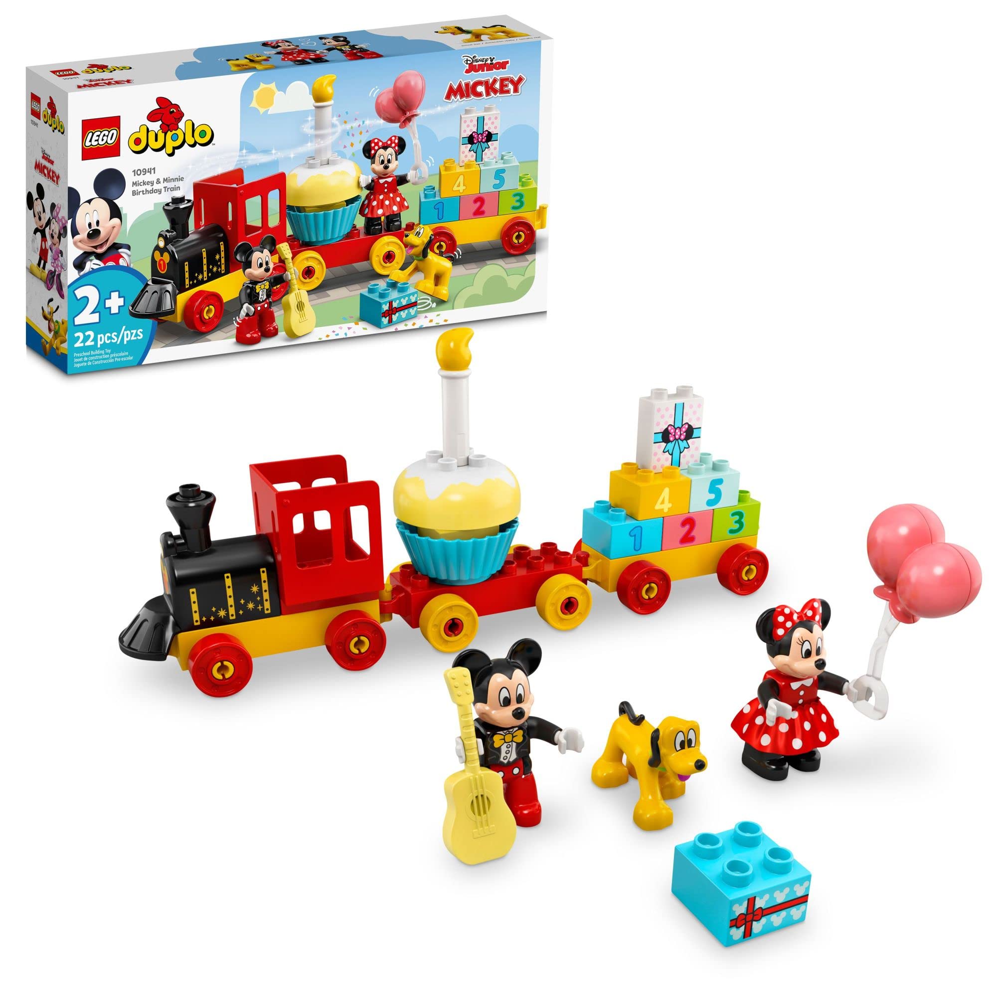 LEGO DUPLO Disney Mickey and Minnie birthday train for imaginative play and learning.
