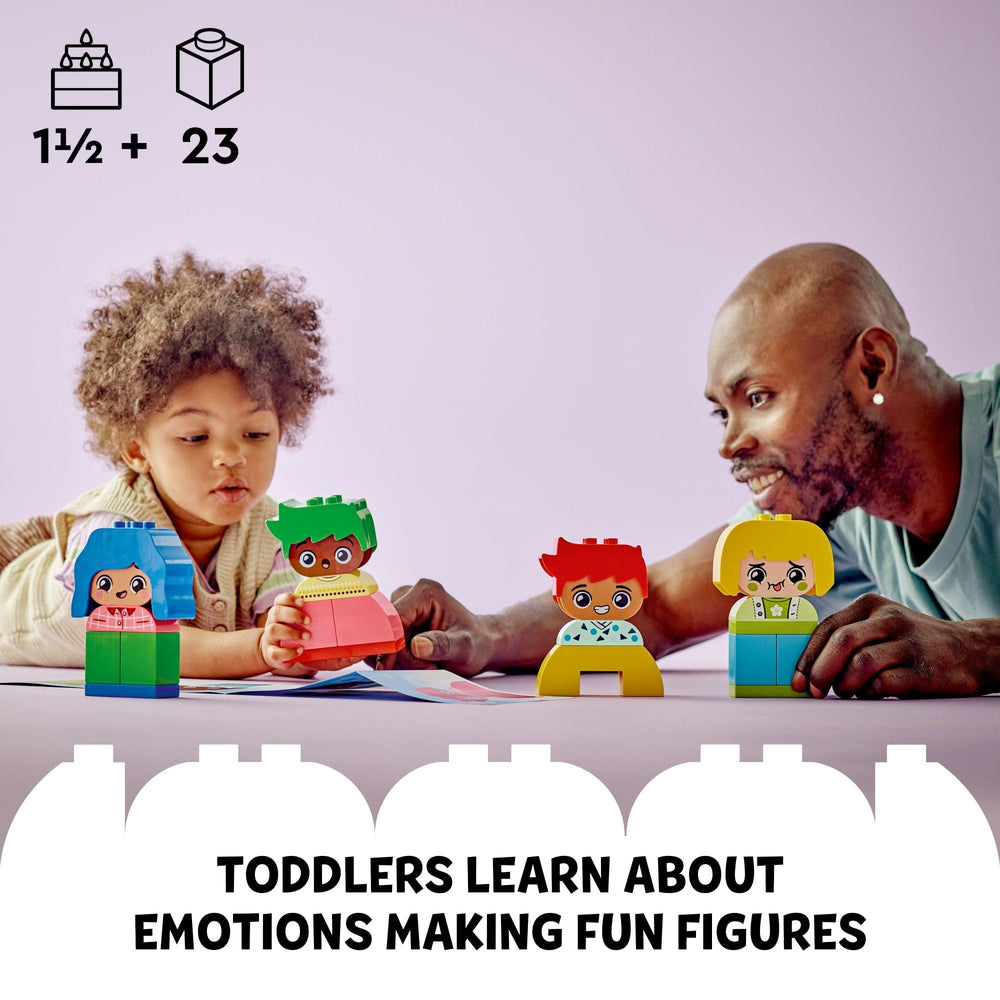 LEGO DUPLO four expressive characters encourage role play and emotional recognition