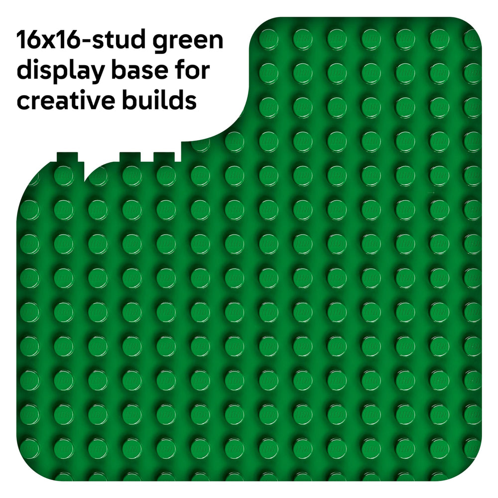 LEGO DUPLO green base plate on-the-go play surface for travel.