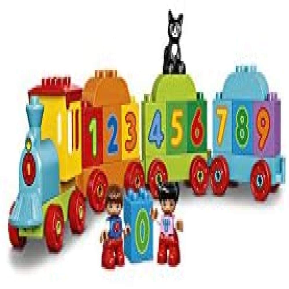 LEGO DUPLO Number Train child figures encourage imaginative role-play.