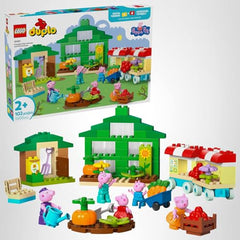 Young builders can explore the garden layout and greenhouse in a safe, playful learning environment.