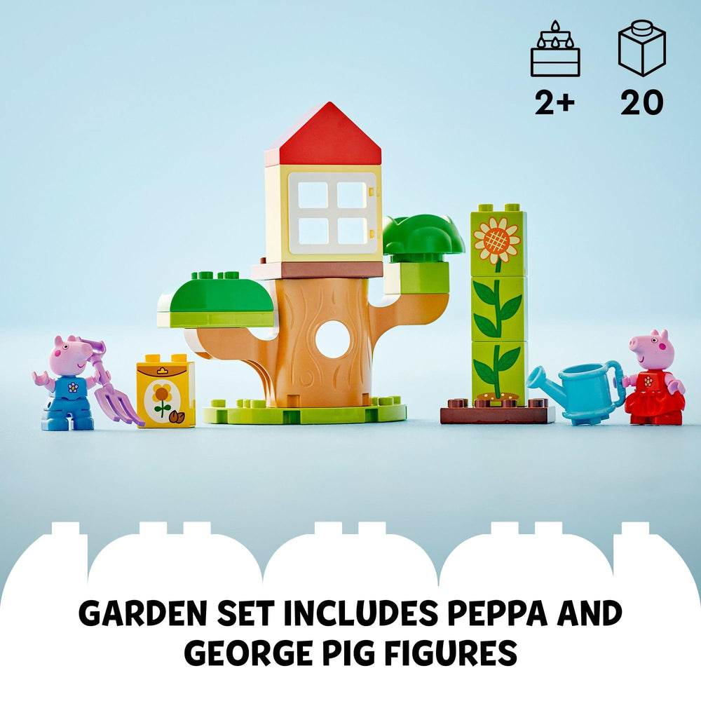LEGO DUPLO Peppa Pig figures Peppa and George support cooperative play.