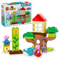 LEGO DUPLO Peppa Pig garden sunflowers planting scene boosts imaginative outdoor play.