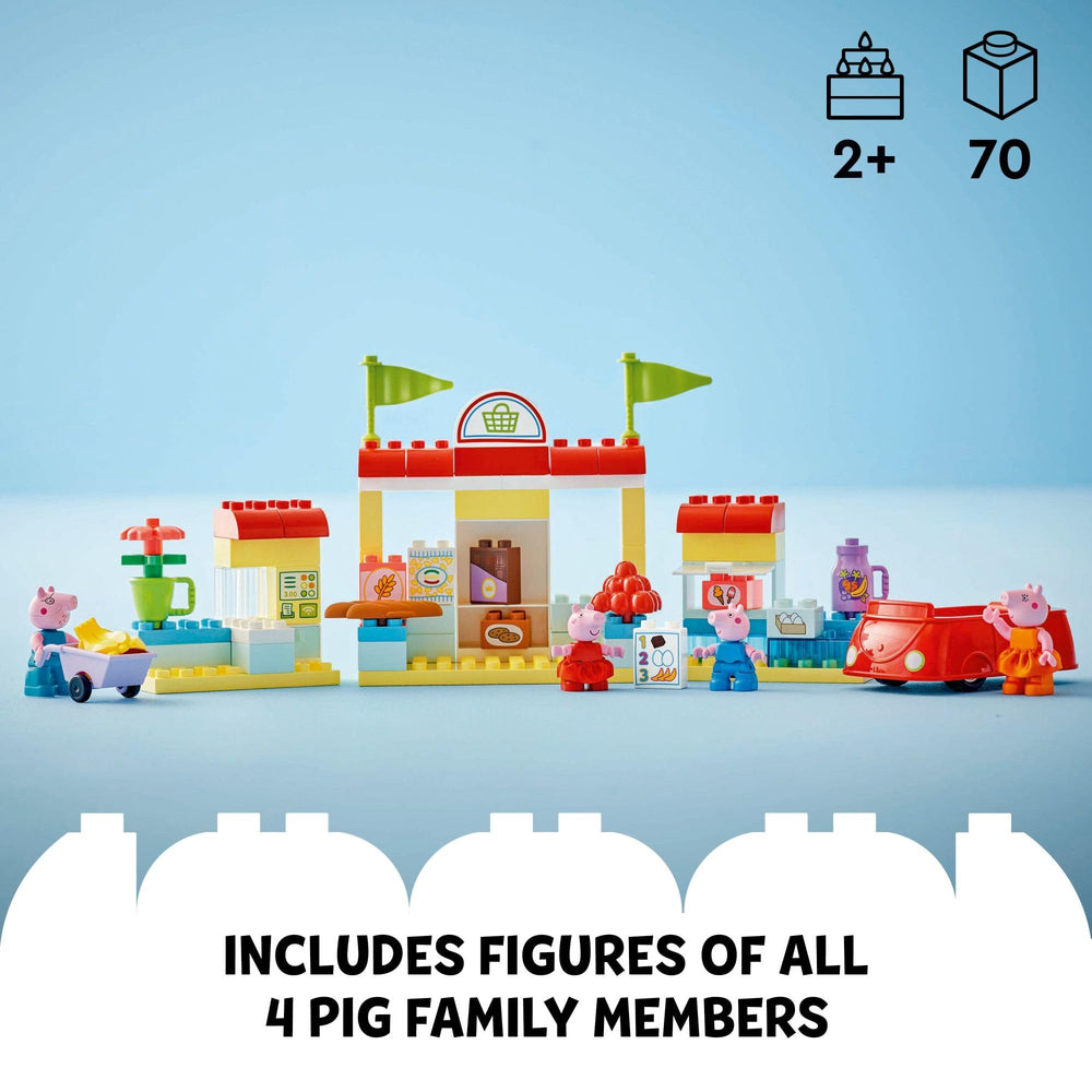LEGO DUPLO Peppa Pig Supermarket self-scan checkout for sequencing play