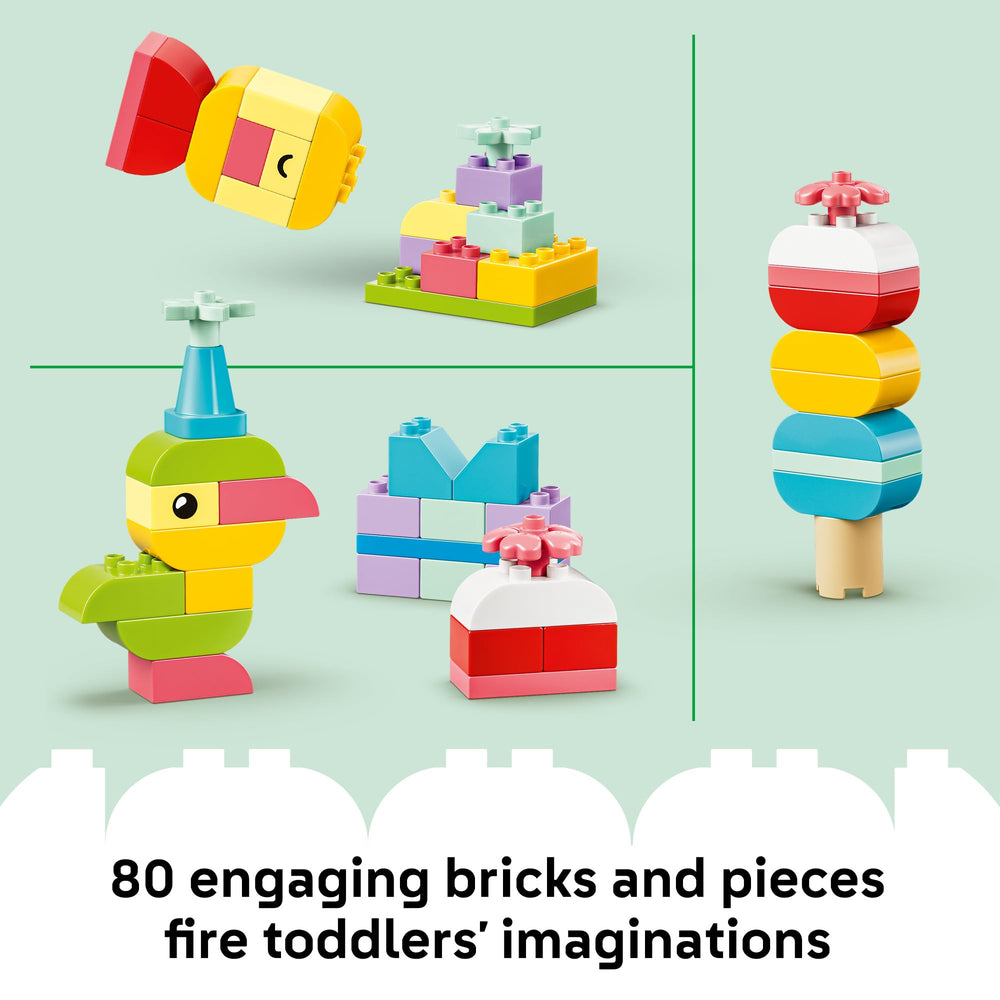 LEGO DUPLO plane with propeller in play to inspire imaginative movement and role play