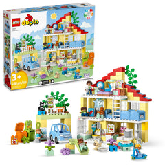 LEGO DUPLO Town 3in1 Family House three-story model for imaginative family play
