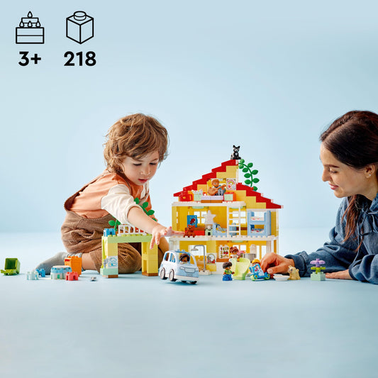 LEGO DUPLO Town 3in1 Family House seven figures enable diverse role-play