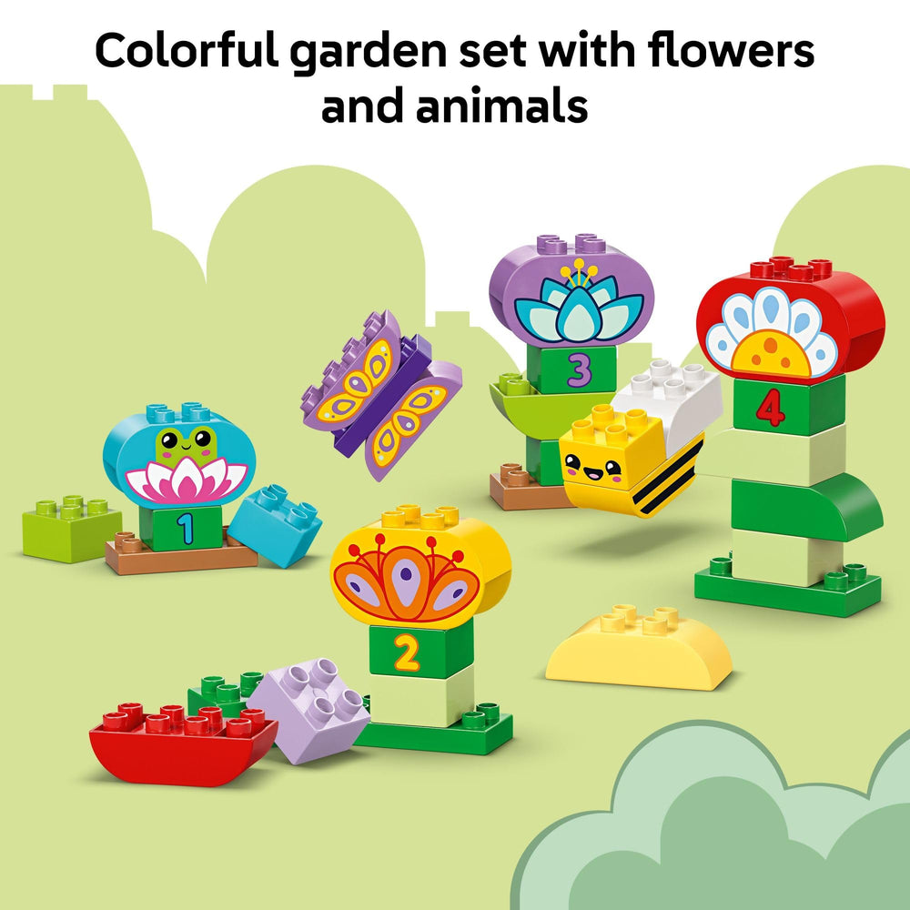 LEGO DUPLO Town bee figure supports pretend nature play.