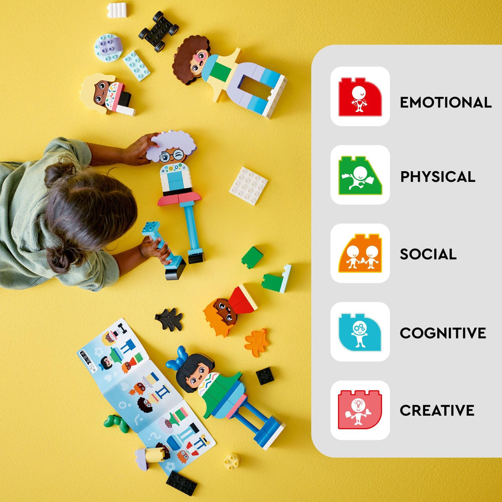 LEGO DUPLO Town mix-and-match bodies for creative characters.