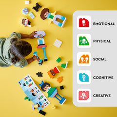 LEGO DUPLO Town mix-and-match bodies for creative characters.