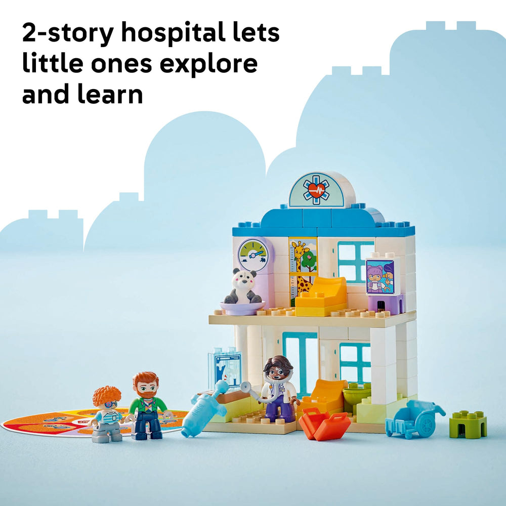 LEGO DUPLO Town syringe and X-ray accessories for safe medical play