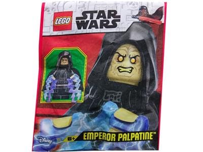 LEGO Emperor Palpatine minifigure force bolts for dynamic action scenes.