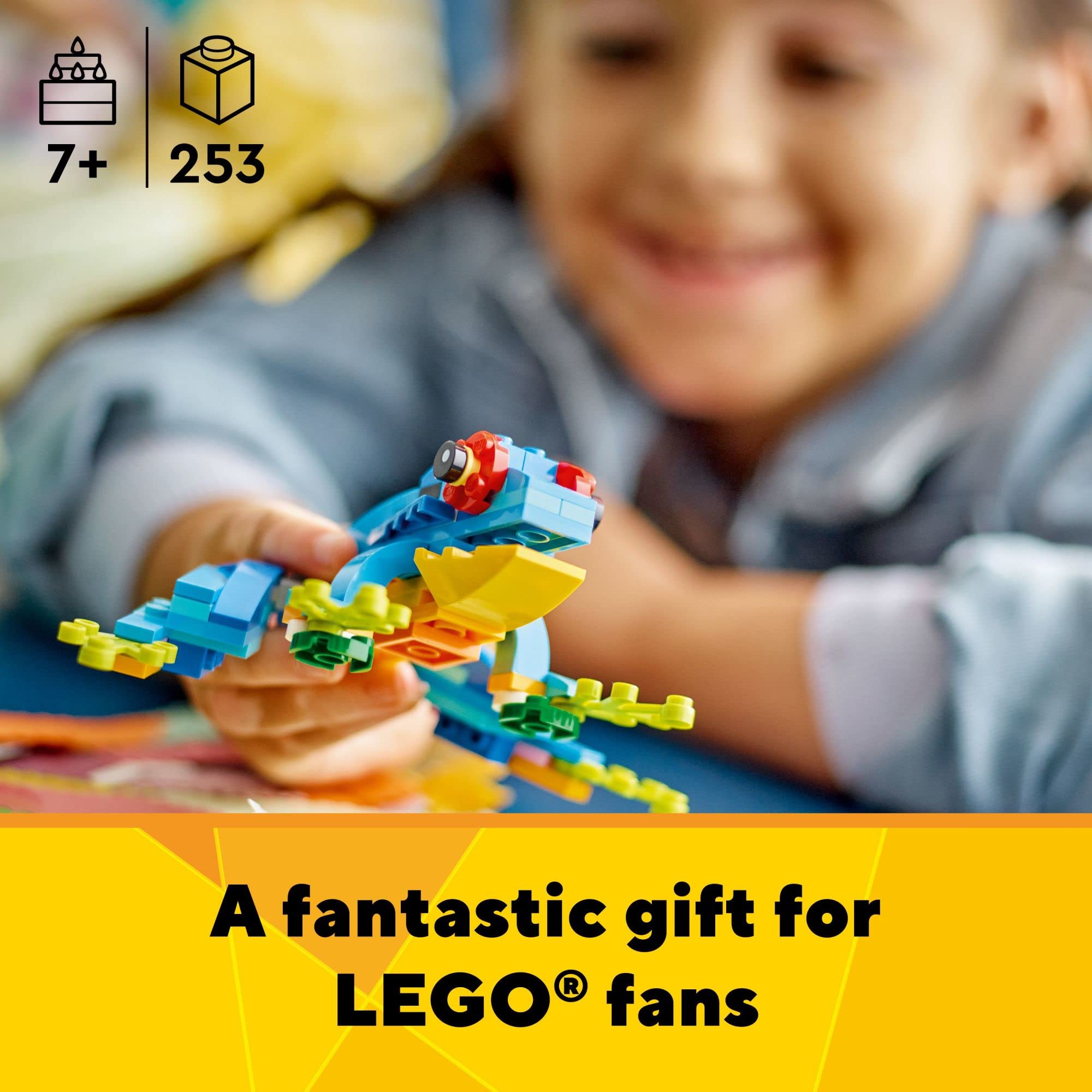 LEGO Exotic Parrot set on display after assembly to inspire daily play