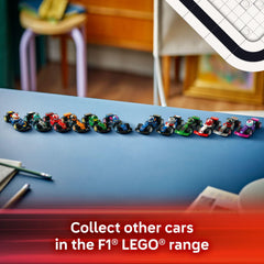 LEGO F1 collection-shot features all six cars for reference and display inspiration.