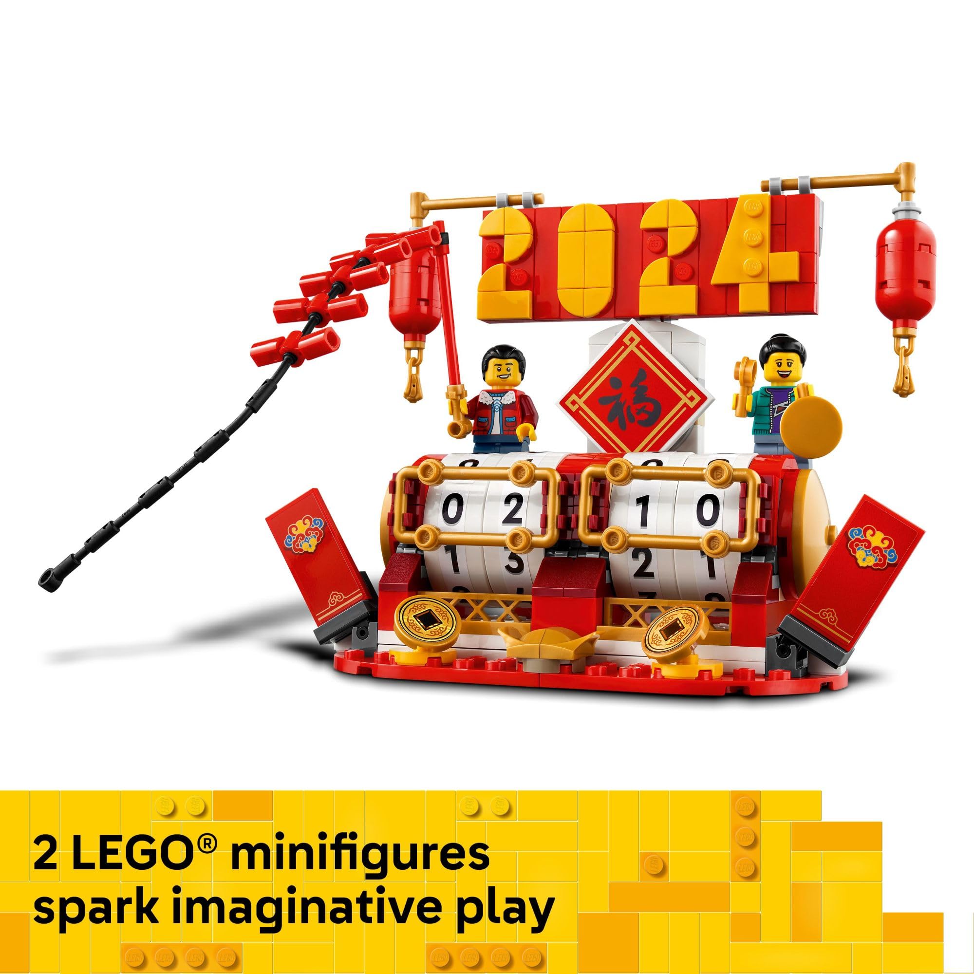 LEGO Festival Calendar minifigures — two characters spark pretend play and cultural learning.