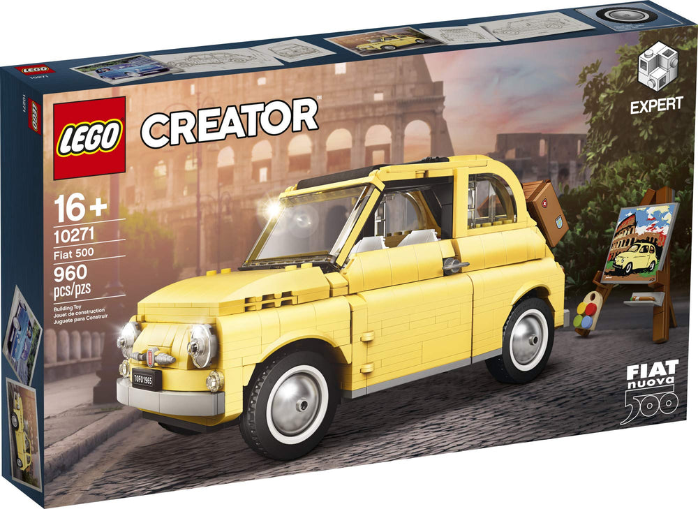 LEGO Fiat 500 10271 Colosseum painting easel accent for Italian charm