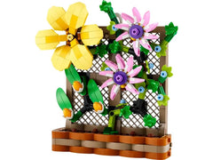 LEGO Flower Trellis Display 40683 trellis detailing with wicker accents