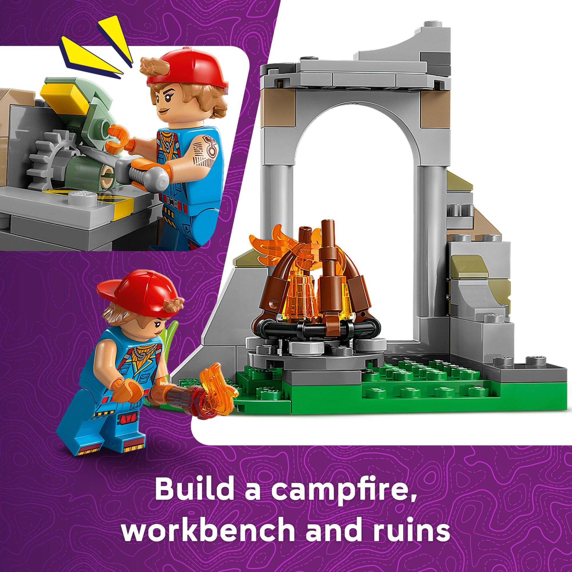 LEGO Fortnite campworkbench with upgrade options for creative builders.
