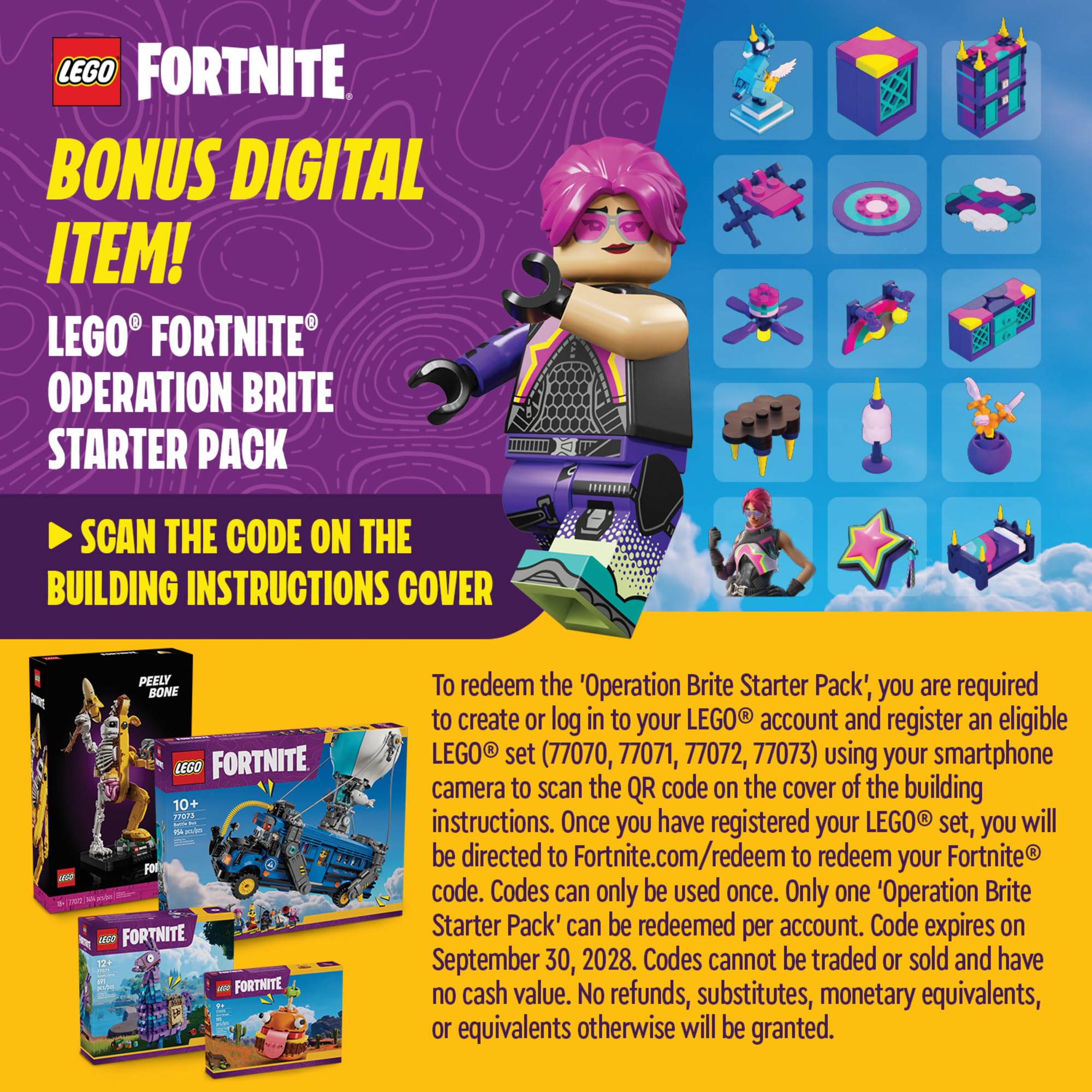 LEGO Fortnite Durrr Burger eyes and tongue detail adds playful realism on display