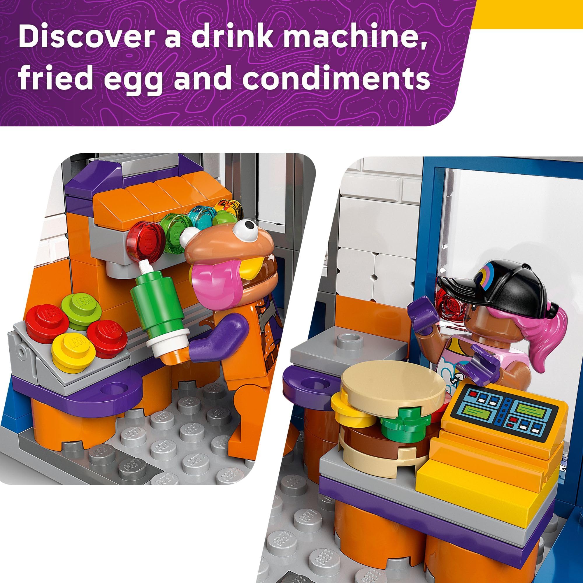 LEGO Fortnite Durrr Burger attic hideout adds secret mission space.