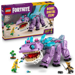 LEGO Fortnite Klombo frontal view shows a poseable figure for imaginative play