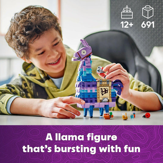LEGO Fortnite Supply Llama movable head poseable figure for display and play