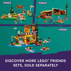 LEGO Friends Adventure Camp Tree House campfire and accessories ready for camp moments