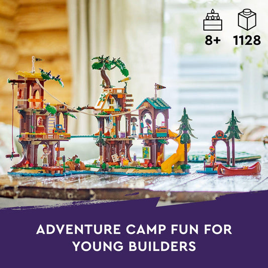 LEGO Friends Adventure Camp Tree House dolls and figures ready for campsite adventures