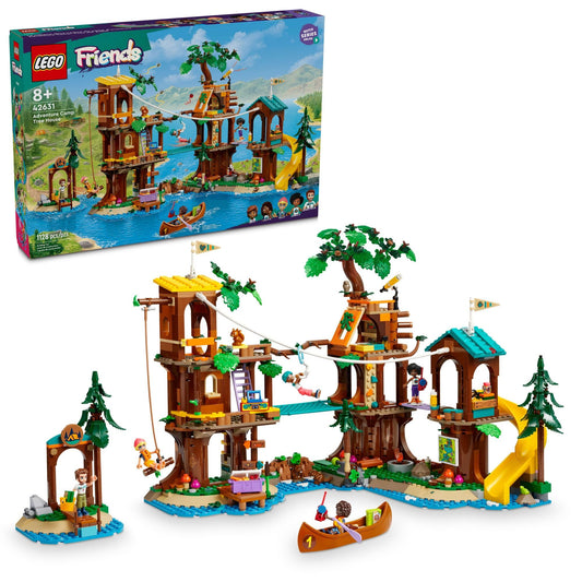 LEGO Friends Adventure Camp Tree House overview image for imaginative outdoor play