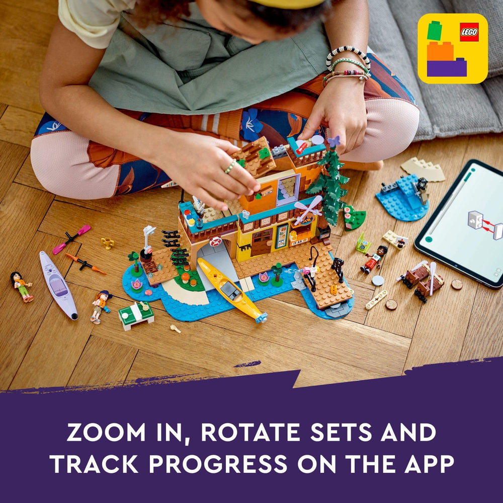 LEGO Friends Adventure Camp accessories for water play scenarios.
