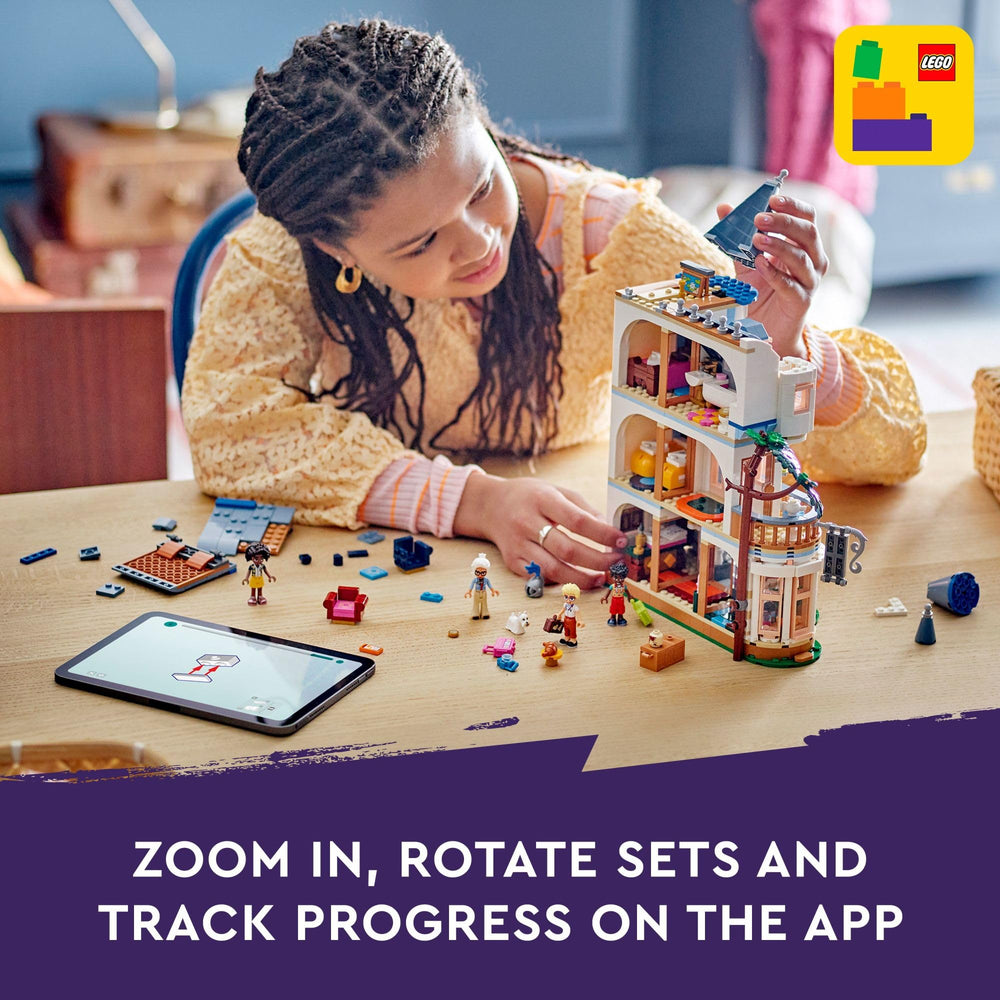 LEGO Friends Castle Bed and Breakfast accessories pack expands pretend play possibilities.