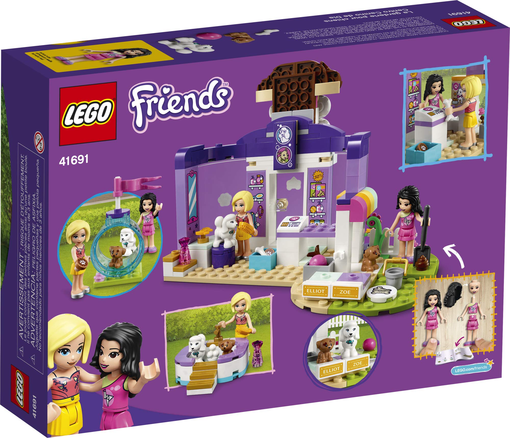 LEGO Friends Doggy Day Care Emma mini-doll joins fun pet-care adventures