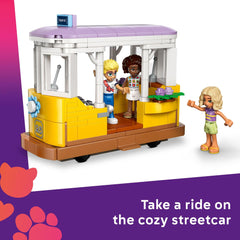 LEGO Friends Flower Shop with colorful bouquets and pots for creative displays.