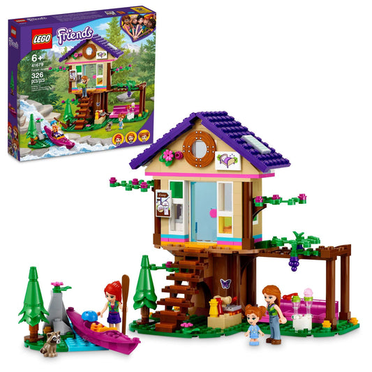LEGO Friends Forest House 41679 exterior view for imaginative woodland adventures.