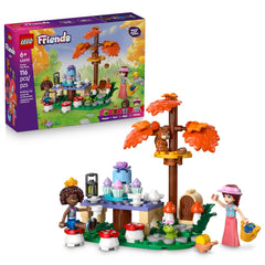 LEGO Friends front packaging showing set pieces and benefits of imaginative play