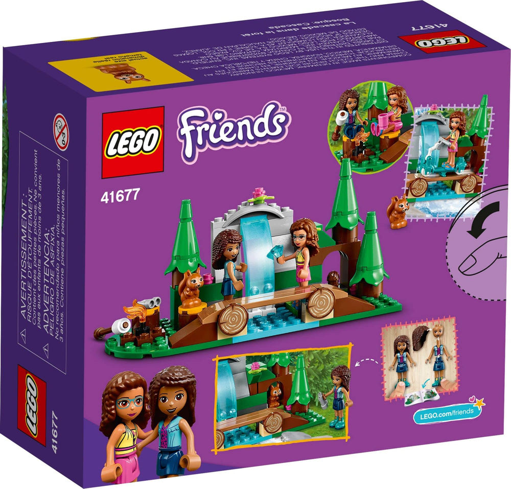 LEGO Friends forest waterfall mini-dolls Andrea Olivia; promotes social play and storytelling with friends