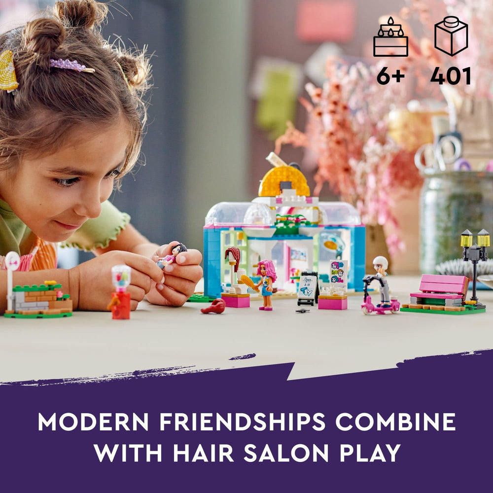 Inside the salon with washing and styling area for imaginative sessions